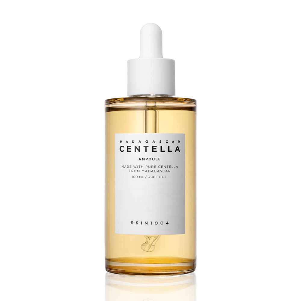 Skin1004 Madagascar 100 Ampolla (100ml o 3.38 floz) / Suero Facial / Extracto 100% de Centella Asiatica / Para calmar la piel sensible y propensa al acné