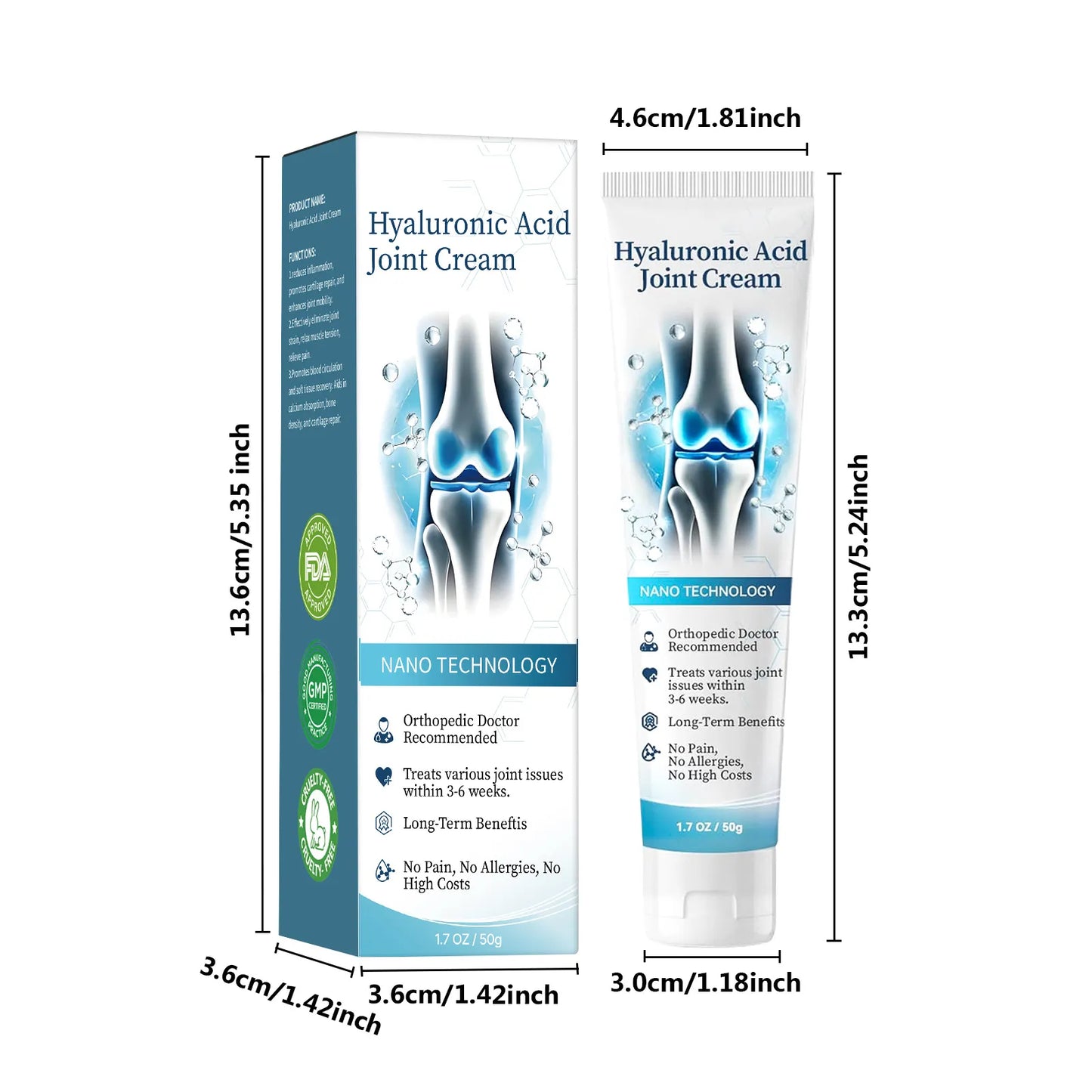 Hyaluronic Joint Cream — Nano Technology Deep Repair