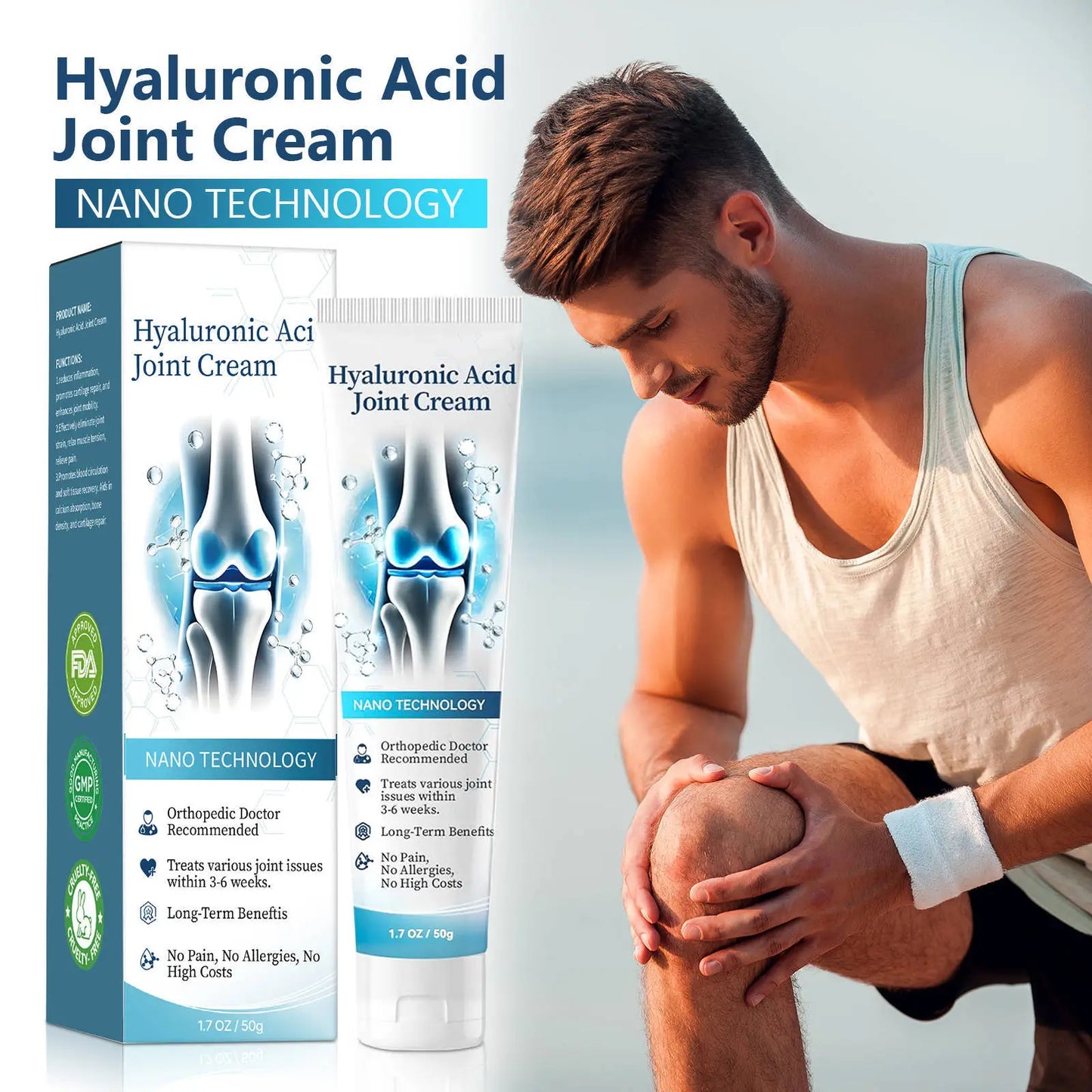 Hyaluronic Joint Cream — Nano Technology Deep Repair