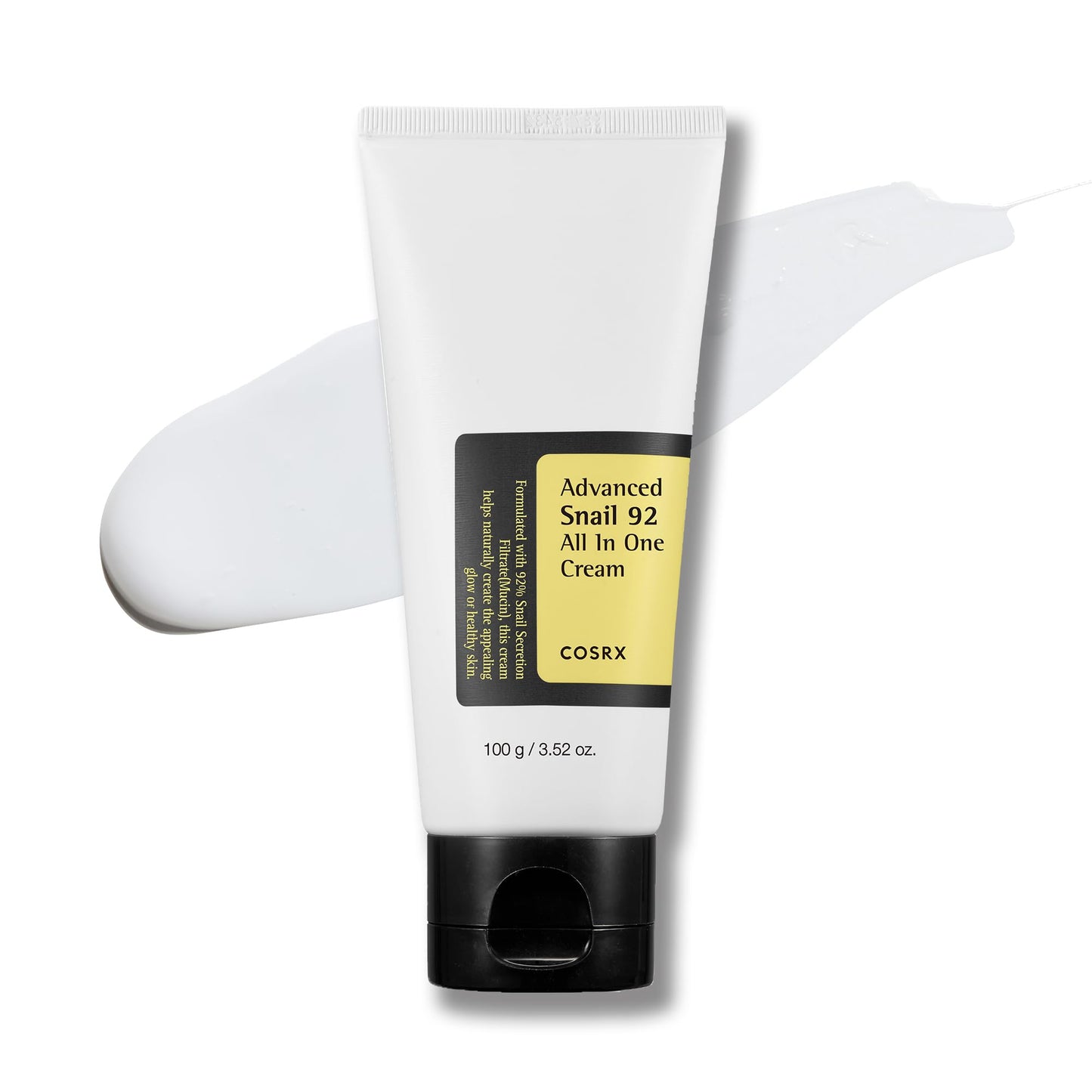 COSRX Mucina de Caracol 92% Crema Gel Hidratante Diaria Reparadora para Piel Seca Sensible No Probado en Animales Sin Parabenos Sin Sulfatos Sin Ftalatos Cuidado de la Piel Coreano (3.52Fl Oz / 100g)