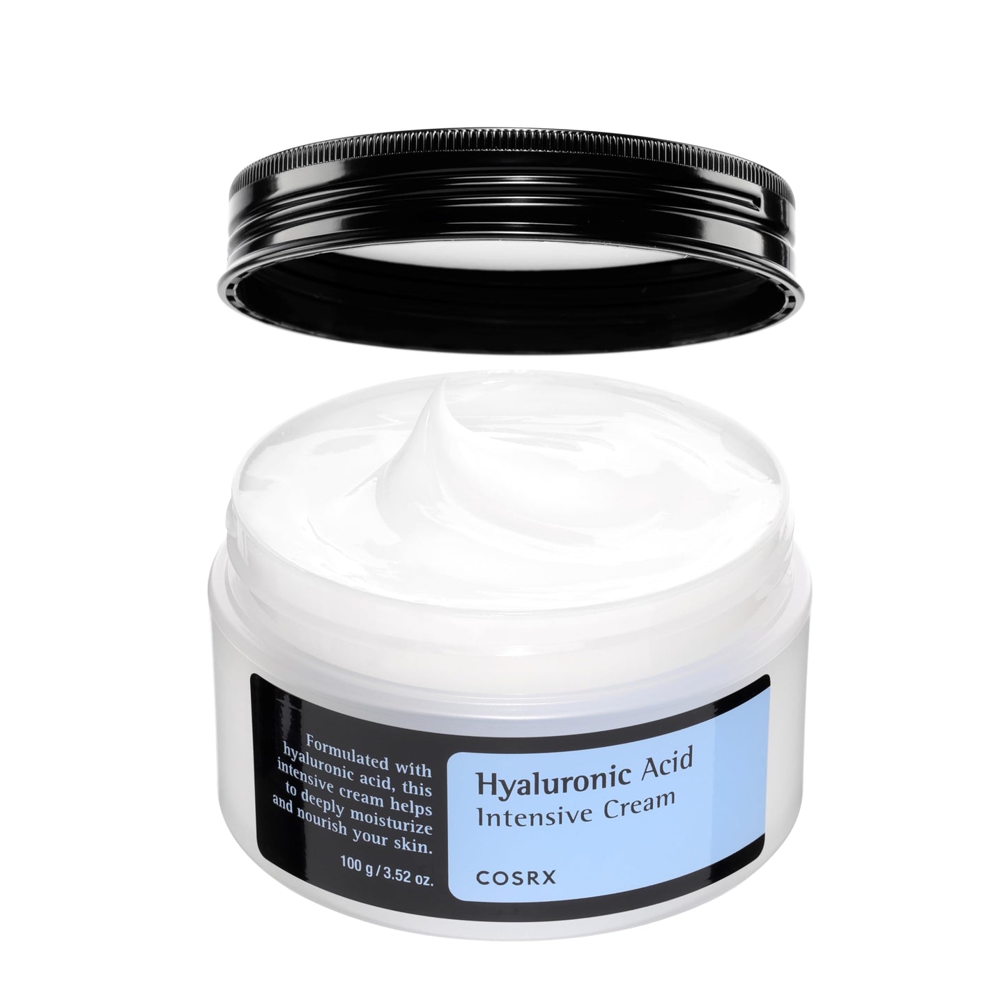 Crema Hidratante de Ácido Hialurónico COSRX Hidratación Duradera Rico Humectante para Piel Sensible 3.52 oz / 100g Cuidado de la Piel Coreano Sin Pruebas en Animales Sin Parabenos