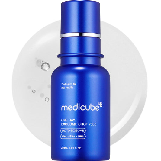 Serum Facial Medicube Zero Exosome Shot 7500 PPM Spicule | Serum Potenciador Líquido para la Piel | Exosome AHA+BHA+PHA | Cuidado de Poros Células Muertas Textura de la Piel | Cuidado de la Piel Coreana 1.01 fl.oz