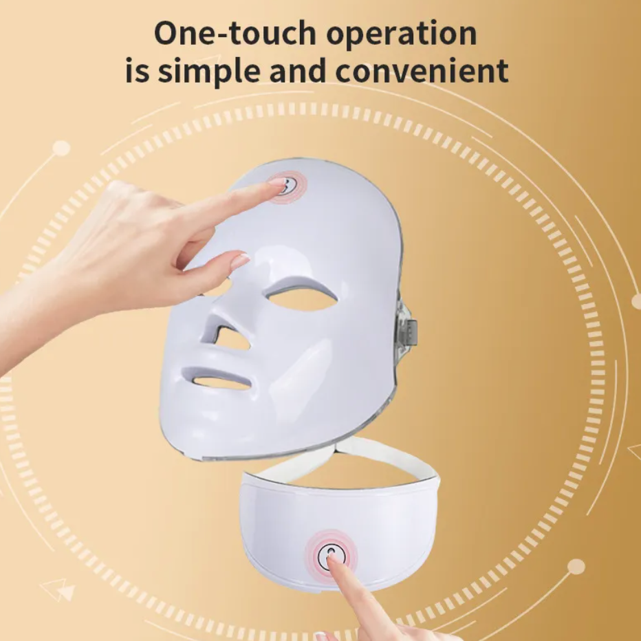 Dispositivo de Máscara Facial LED Colorida para Belleza